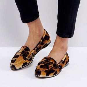 ASOS MEADOW Animal Print Loafers. Size 9